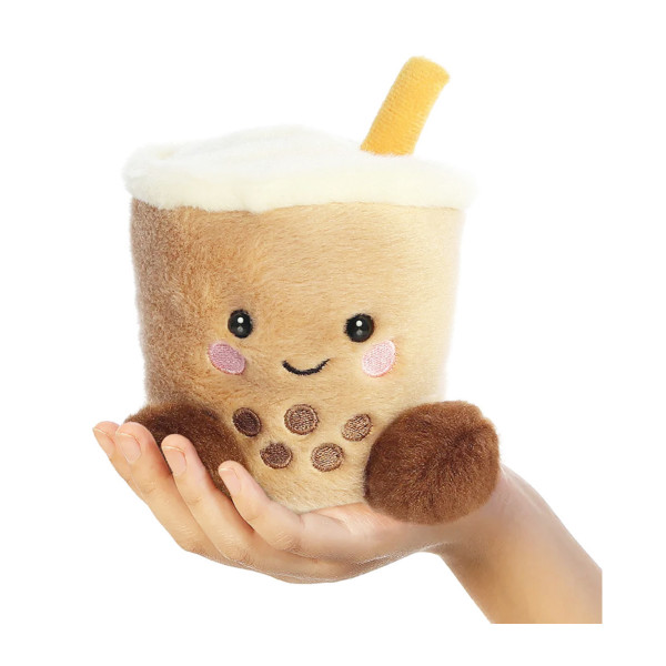 Plüsch Getränk Tee, Bubbletea Boba braun, Palm Pals, 13cm, Aurora World