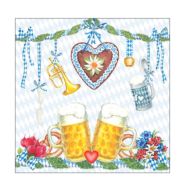 Ambiente Papierservietten Bier, Beer Festival, Lunch 33x33cm