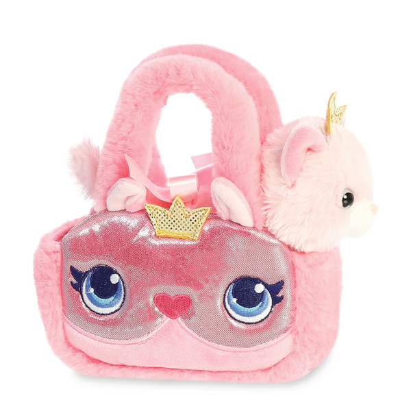 Plüsch Tasche mit Stofftier, Katze Princess, rosa, Fancy Pals, 20cm, Aurora World