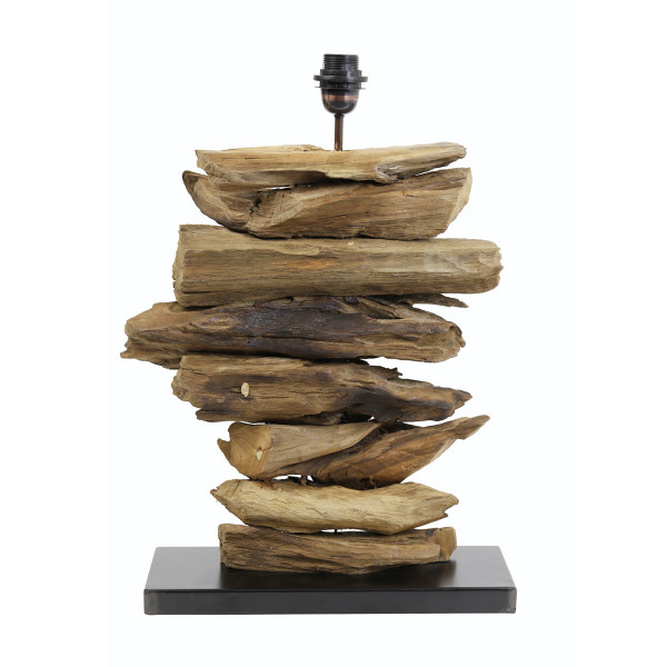 Holz Lampenfuß Treibholz FURY natur, 60x46cm, Light &amp; Living