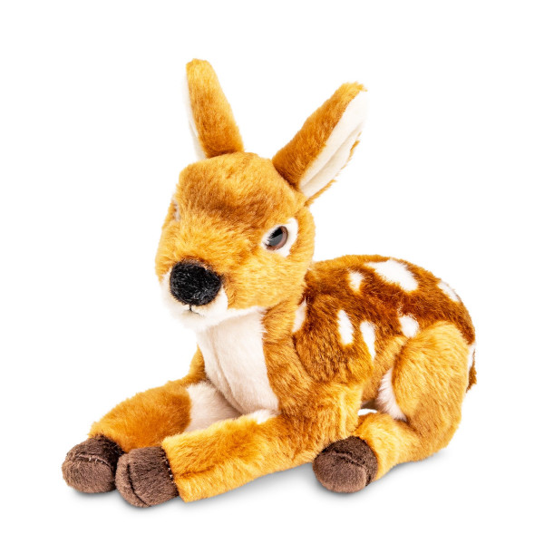 Plüschtier Reh, Rehkitz Bambi mit Punkte, braun-weiß, 22cm, Uni Toys