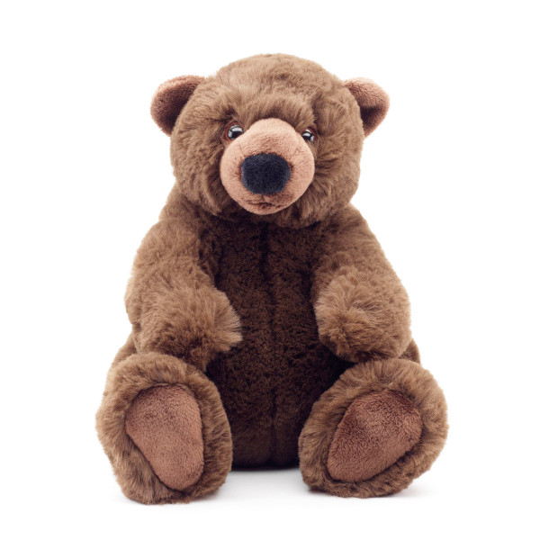 Plüschtier Bär, Braunbär Charlie sitzend, braun, 27cm, Uni Toys