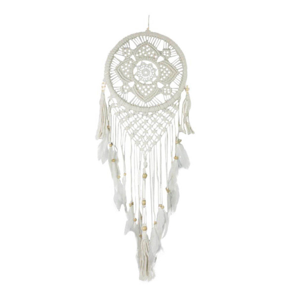 Deko Traumfänger Boho, Dreamcatcher Makramee, Ø28cm, Hänger, DIJK Natural Collections