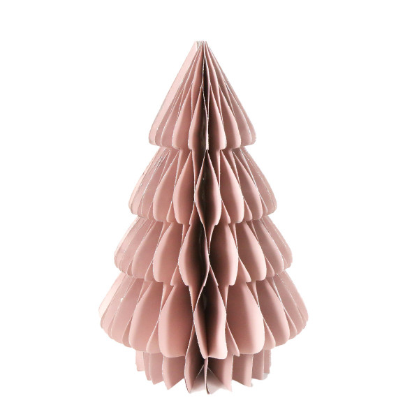 Deko Baum, Papierbaum Tannenbaum aus Papier, rose, 40cm