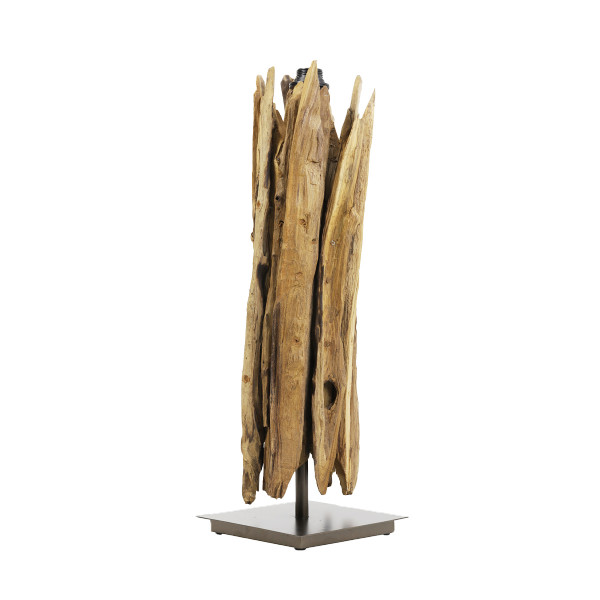 Lampenfuß Treibholz, Holz Lampenfuß Wary Naturholz, 65cm, Light &amp; Living